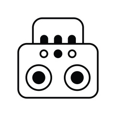 Musicbox icon. Suitable for Web Page, Mobile App, UI, UX and GUI design