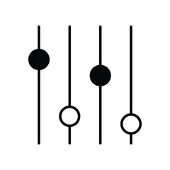 Equalizer icon. Suitable for Web Page, Mobile App, UI, UX and GUI design