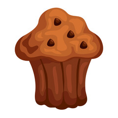 Sweet cupcake illustration, cute snack
