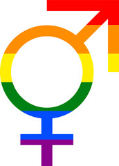 Butch woman gender orientation rainbow symbol sexual icon