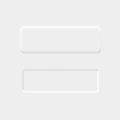 neumorphism style. UI/UX user interface button. Vector illustration.
