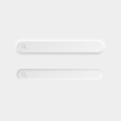 neumorphism style. UI/UX user interface button. Vector illustration.
