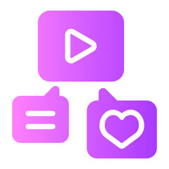 social engagement gradient icon