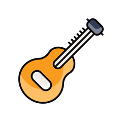 Guitar icon. Suitable for Web Page, Mobile App, UI, UX and GUI design