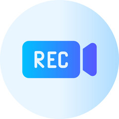 record gradient icon