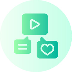 social engagement gradient icon