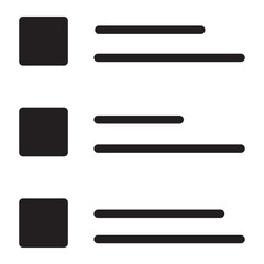 list glyph icon