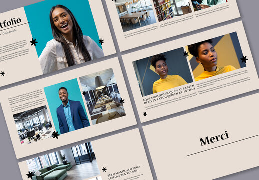 Mise En Page De Portfolio Interactif D&rsquo;Activit&eacute;s