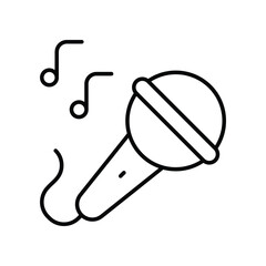 Microphone icon. Suitable for Web Page, Mobile App, UI, UX and GUI design