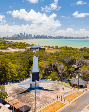 Ponta do Seixas em Jo&atilde;o pessoa na Paraiba no Nordeste