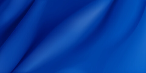 Obraz premium Background of blue fabric with several folds
