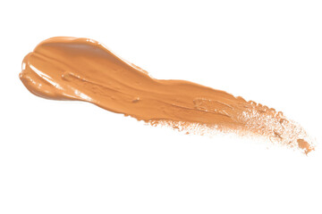 Liquid foundation isolated on white with clipping path.