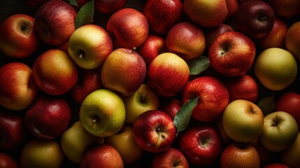  Seamless Apples Background Generative Ai