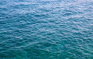 Abstract blue ocean water background.Sea waves natural texture for design.Selective focus.
