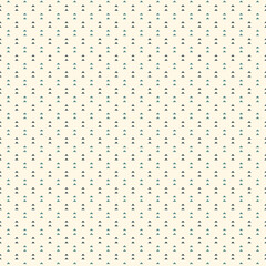 Repeated mini triangles on white background. Simple abstract wallpaper. Seamless pattern design with geometric figures.