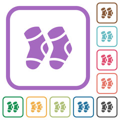 A pair of socks simple icons