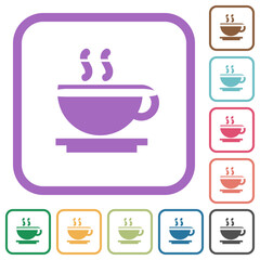 Cup of coffee simple icons