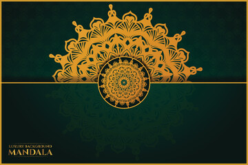 Creative ornamental seamless vector luxury mandala background design