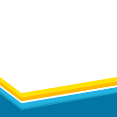 Obraz premium Business Footer Geometric Element