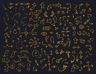 150 Vector Hand Drawn Arrows