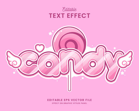 decorative candy Font and Alphabet vector
