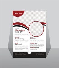 Corporate business flyer template design marketing, business proposal, promotion, advertise, publication	