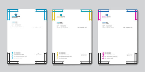 This premium Letterhead Pad template belongs MS Word, AI, EPS, PSD, PDF versions. This template is 100% customizable and ready to print. A help file is included with the main file. Please click the sc
