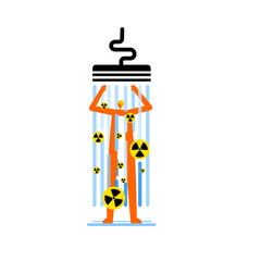 Cartoon characters designed for radioactive decontamination.