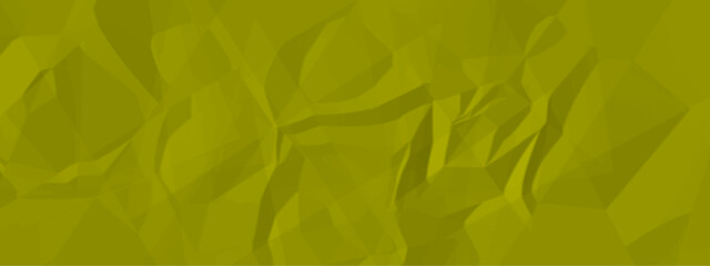 crumpled sheet of yellow paper abstract background. Crumpled yellow paper texture. Yellow background. yellow paper background or texture