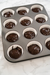 Chocolate peppermint cupcakes
