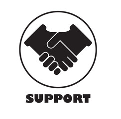 Support Icon Vector Image Illustration Isolated on White Background