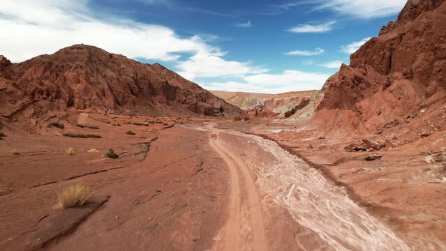 Red canyon in the Atacama desert