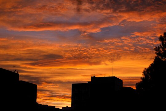 Orange sky