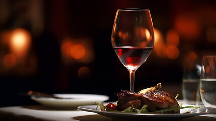 Wine in a restaurant