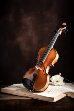 violin and bow, ai