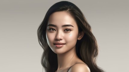 ビューティー・美容・お風呂・スキンケアのモデルのアジア人女性（Generative AI）
