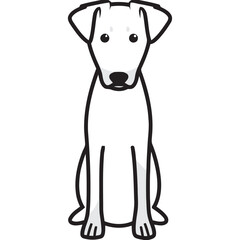 Manchester Terrier Dog Breed Cartoon Kawaii Sketch Hand Drawn Watercolor Painting Silhouette Sticker Illustration Sublimation EPS Vector Graphic