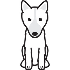 Northeasterly Hauling Laika Dog Breed Cartoon Kawaii Sketch Hand Drawn Watercolor Painting Silhouette Sticker Illustration Sublimation EPS Vector Graphic