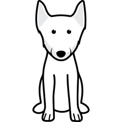 Norwegian Lundehund Dog Breed Cartoon Kawaii Sketch Hand Drawn Watercolor Painting Silhouette Sticker Illustration Sublimation EPS Vector Graphic