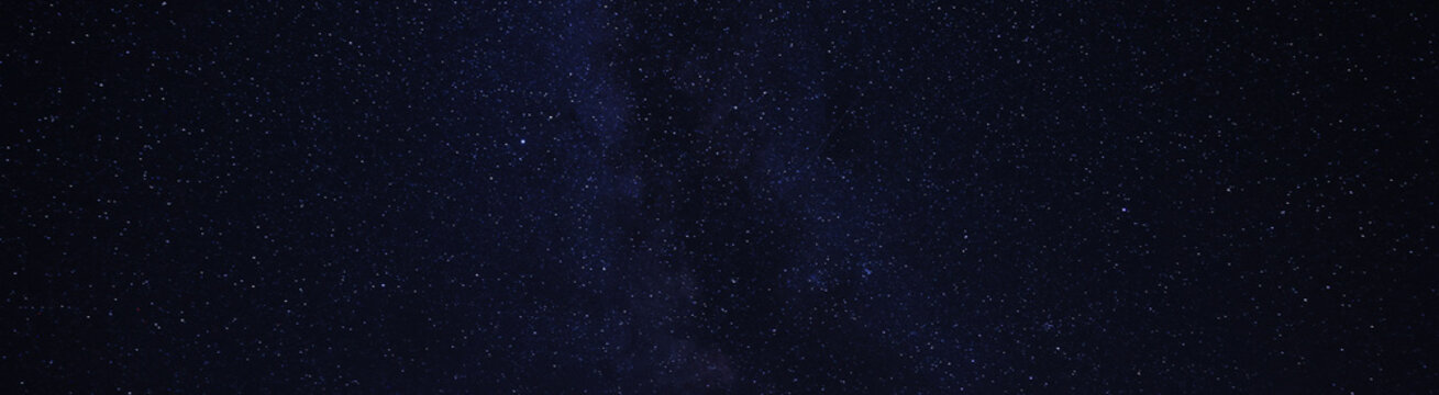 Amazing starry sky at night, banner design © New Africa
