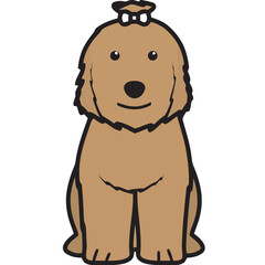 Old English Sheepdog Dog Breed Cartoon Kawaii Sketch Hand Drawn Watercolor Painting Silhouette Sticker Illustration Sublimation EPS Vector Graphic