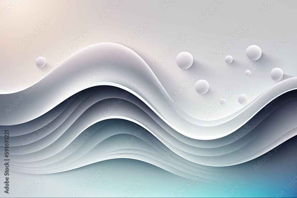 Poster n abstract background with water drops and waves. generative ai