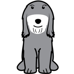 Tibetan Terrier Dog Breed Cartoon Kawaii Sketch Hand Drawn Watercolor Painting Silhouette Sticker Illustration Sublimation EPS Vector Graphic