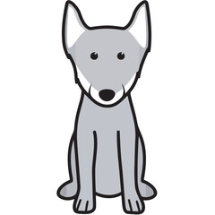 Norwegian Lundehund Dog Breed Cartoon Kawaii Sketch Hand Drawn Watercolor Painting Silhouette Sticker Illustration Sublimation EPS Vector Graphic