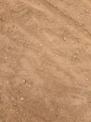 Top view Soil texture background. Sand .