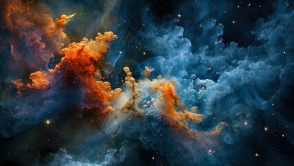 Plakat Nebula Painting 005