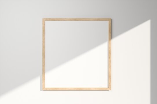 Square Frame Mockup Template 3D Illustration