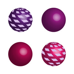 Colored balls drawing. Icon for game design. Vector illustration.
