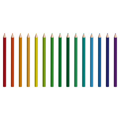 3d pencils, great design for any purposes. Simple pencil drawing. Vector illustration.