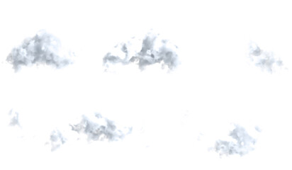 Cloud sets of various sizes in 3D production